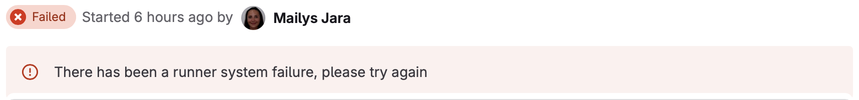 Erreur Gitlab runner